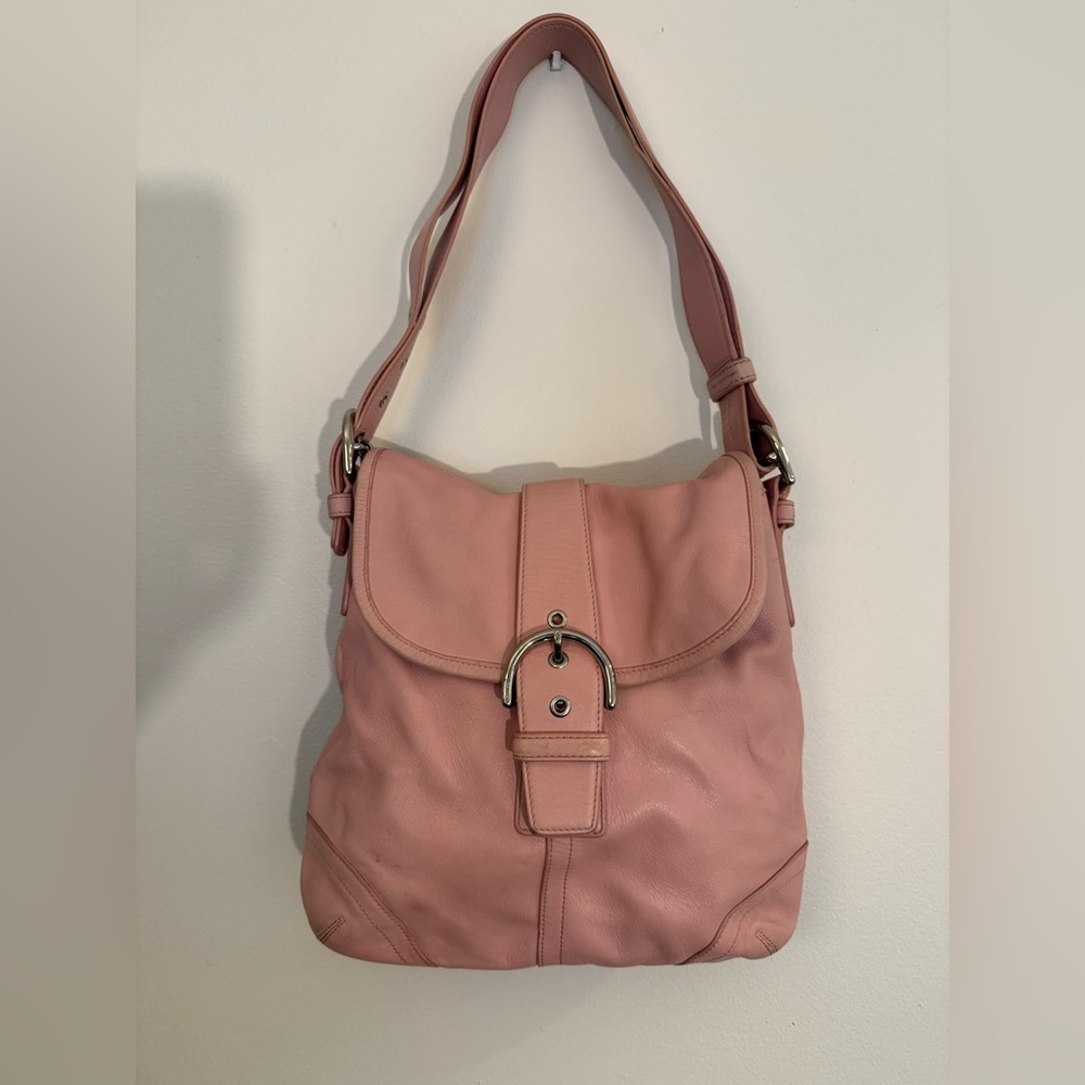 Coach Pink Leather Soho Bag